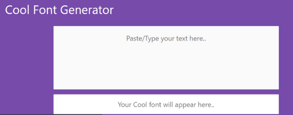 Cool Font Generator