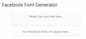 Facebook Font Generator - Font Bots